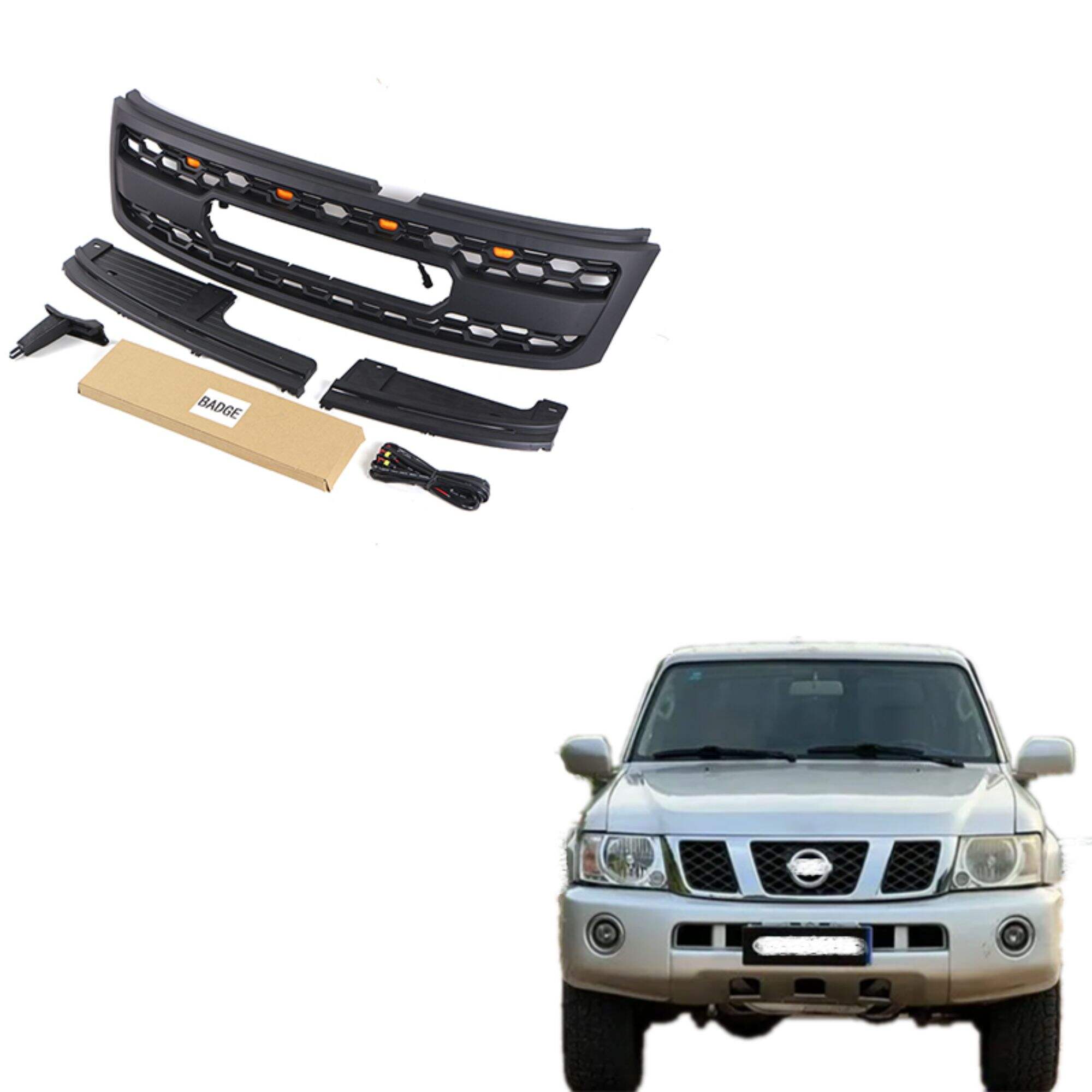 DODD For Nissan Patrol Headlight Bumper Grill Body Kit  Y61 Y62 Accessories