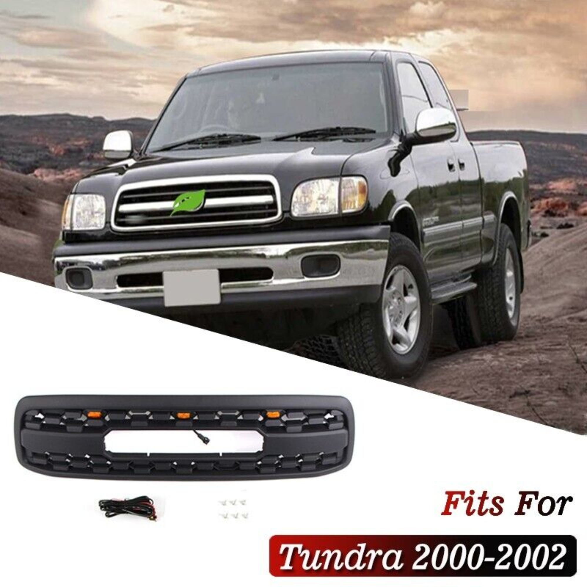 Grade preta do ABS das peças de automóvel de DODD com ajuste claro para 2000 2001 2002 Toyota Tundra