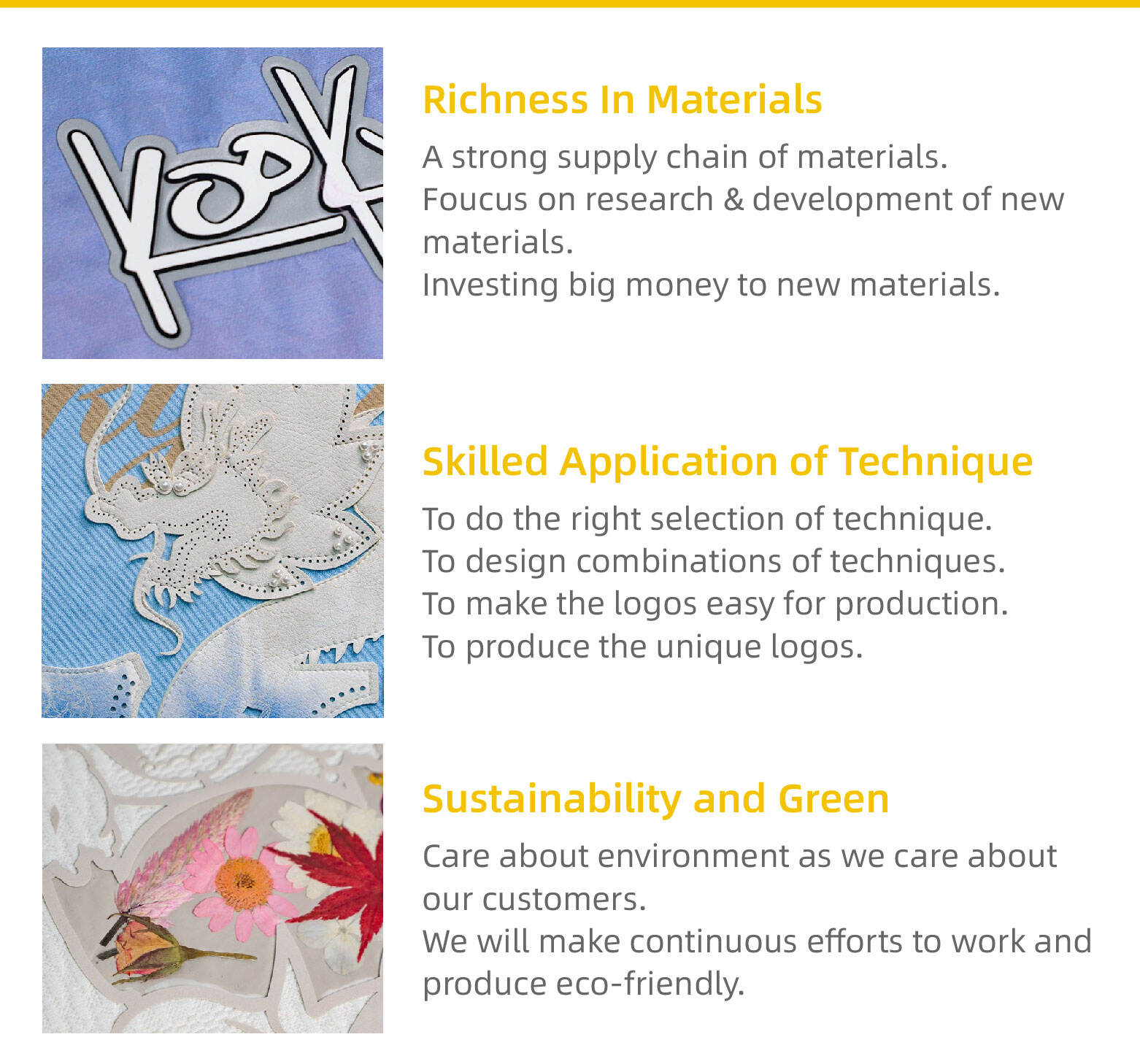 EYD Custom Chenille Embroidered Iron on Patches Logo Patches Heat Transfer Labels for T Shirt Clothes factory