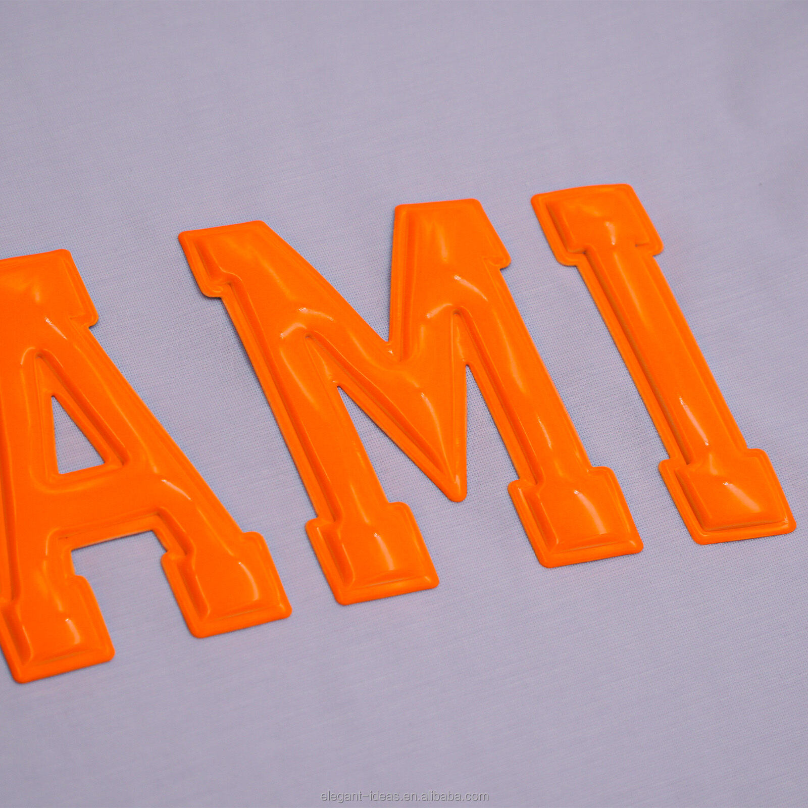 EYD Online Custom Logo T-shirt Printable Transfers 3D Raised Effect PU DTF Heat Transfer factory