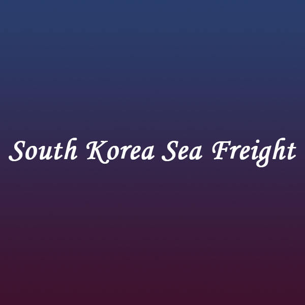 Safety in Southern Korea sea Freight