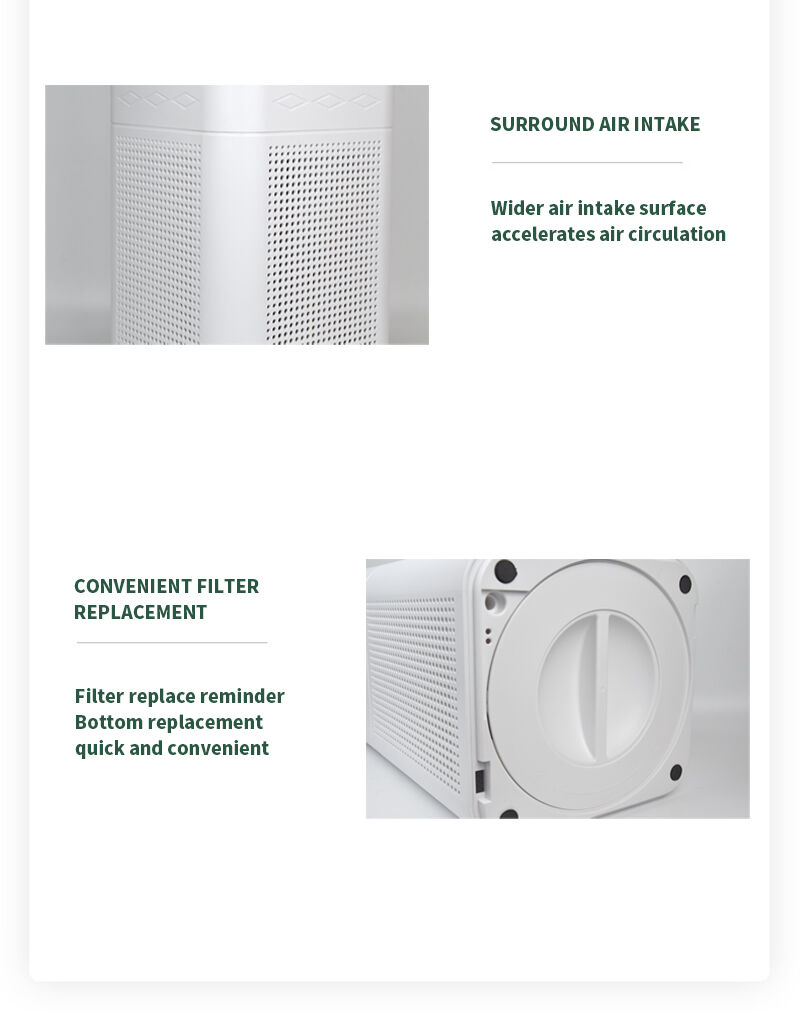 Ur-Health H13 WiFi Supported Electric Air Purifier Large Room Anion Purifier with Plastic HEPA Filter From China manufacture