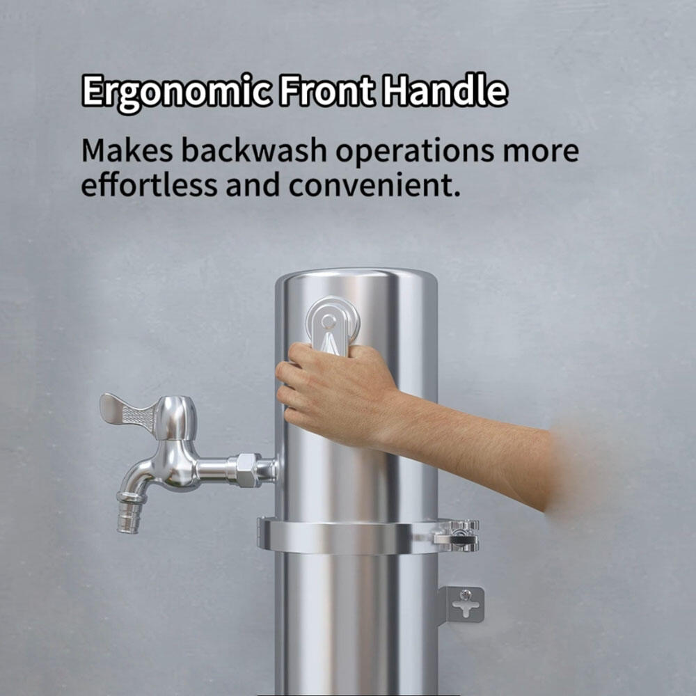 h high flow manual stainless steel 304 poe double backwash portable household self cleaning ultrafiltration-4