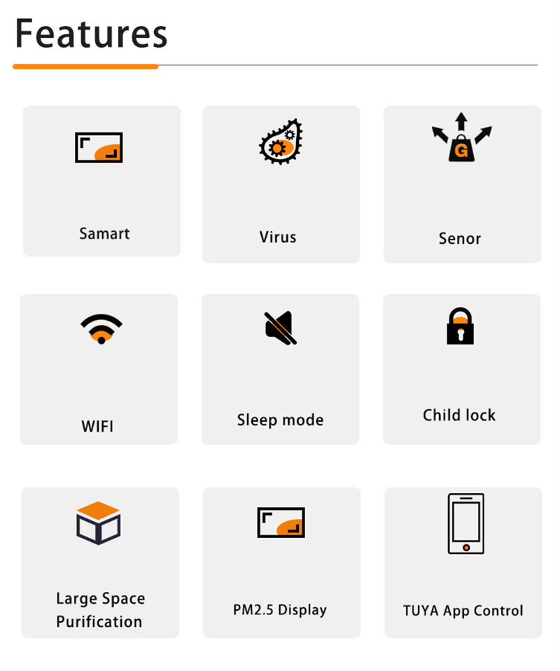 Ur-Health H13 WiFi Supported Electric Air Purifier Large Room Anion Purifier with Plastic HEPA Filter From China manufacture