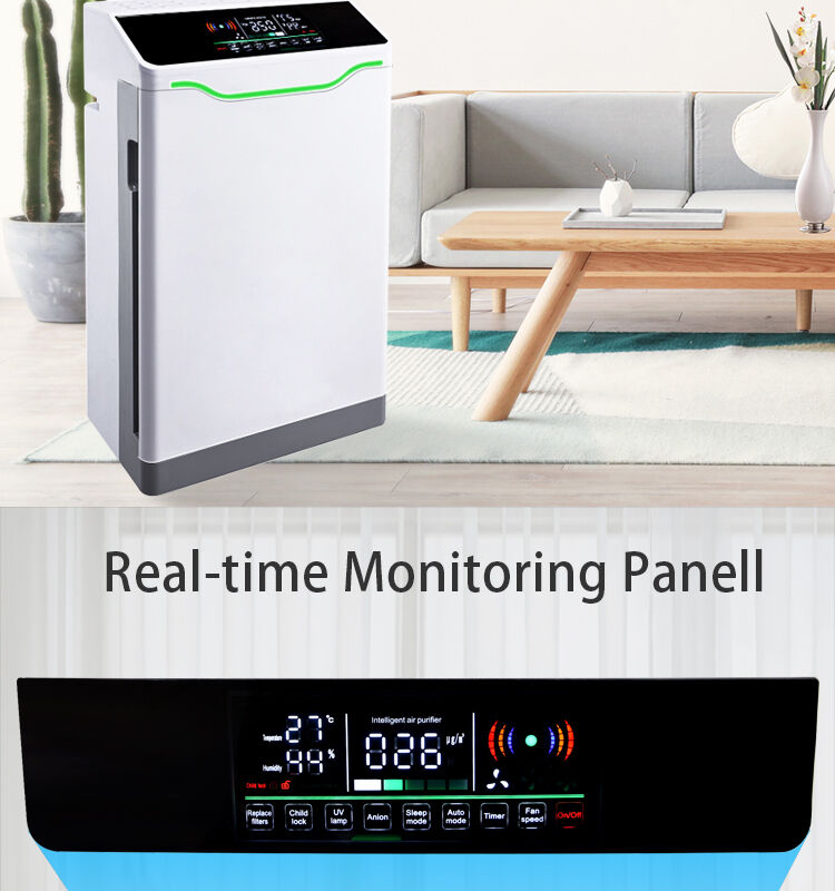 Luxury Portable UV Air Cleaner with Germicidal UV Lamp Electric Power Source WiFi Functionality for Home Use-EU/US Plug factory