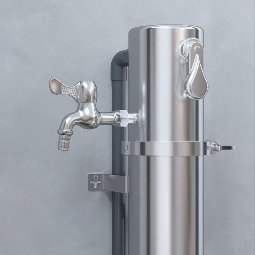 h high flow manual stainless steel 304 poe double backwash portable household self cleaning ultrafiltration-3