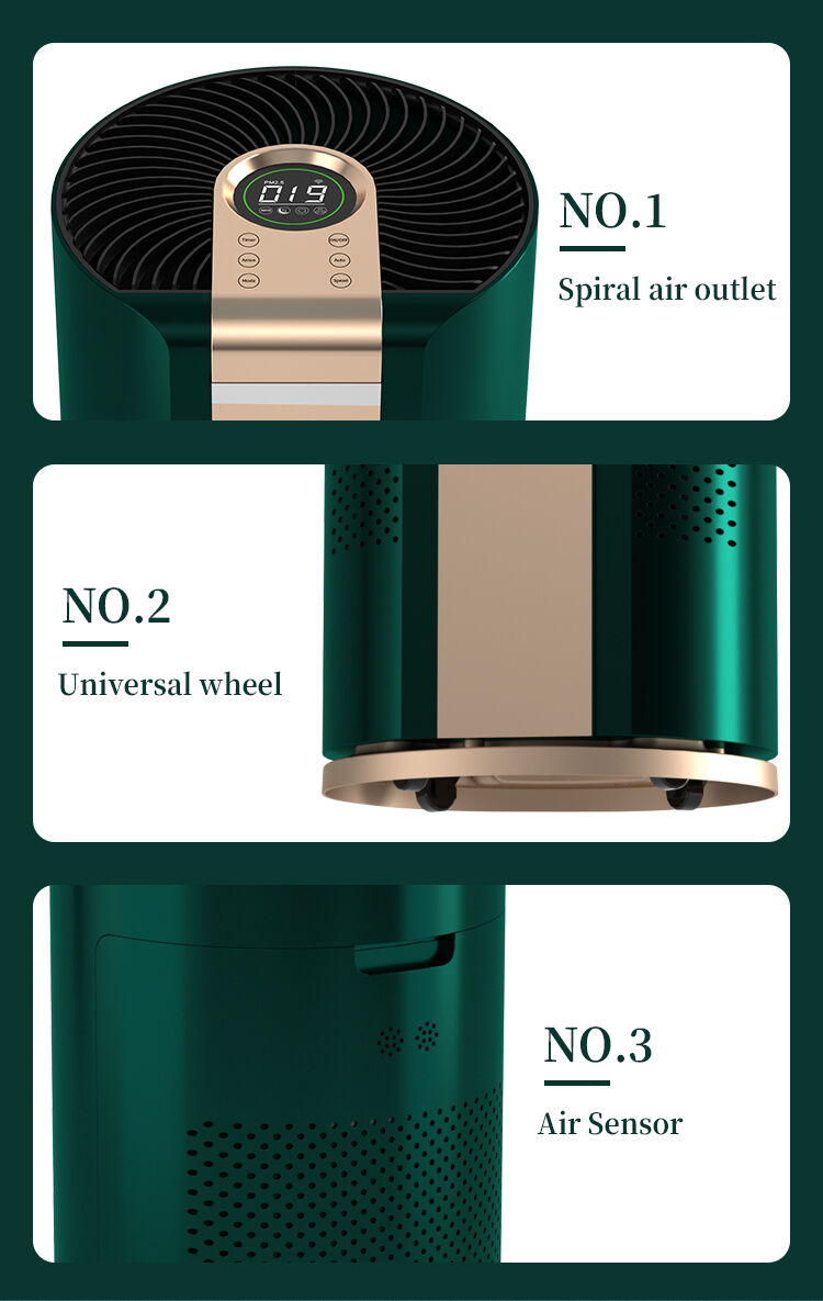 Custom Logo Portable Electric Silent Allergen Remover Dust Smoke UV Air Purifier Odor Anion 7 Stage Intelligent CB Certified Air supplier