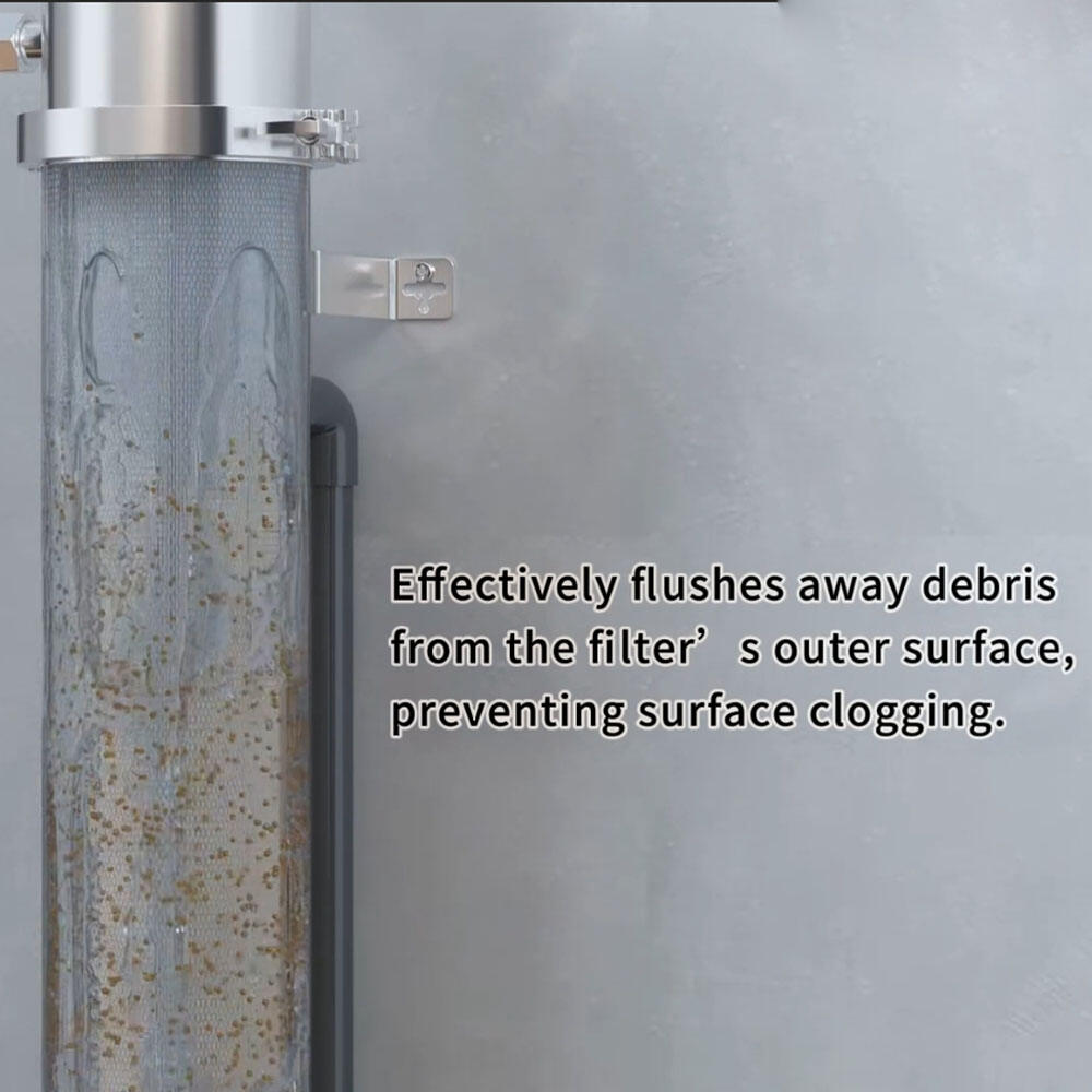 h high flow manual stainless steel 304 poe double backwash portable household self cleaning ultrafiltration-6