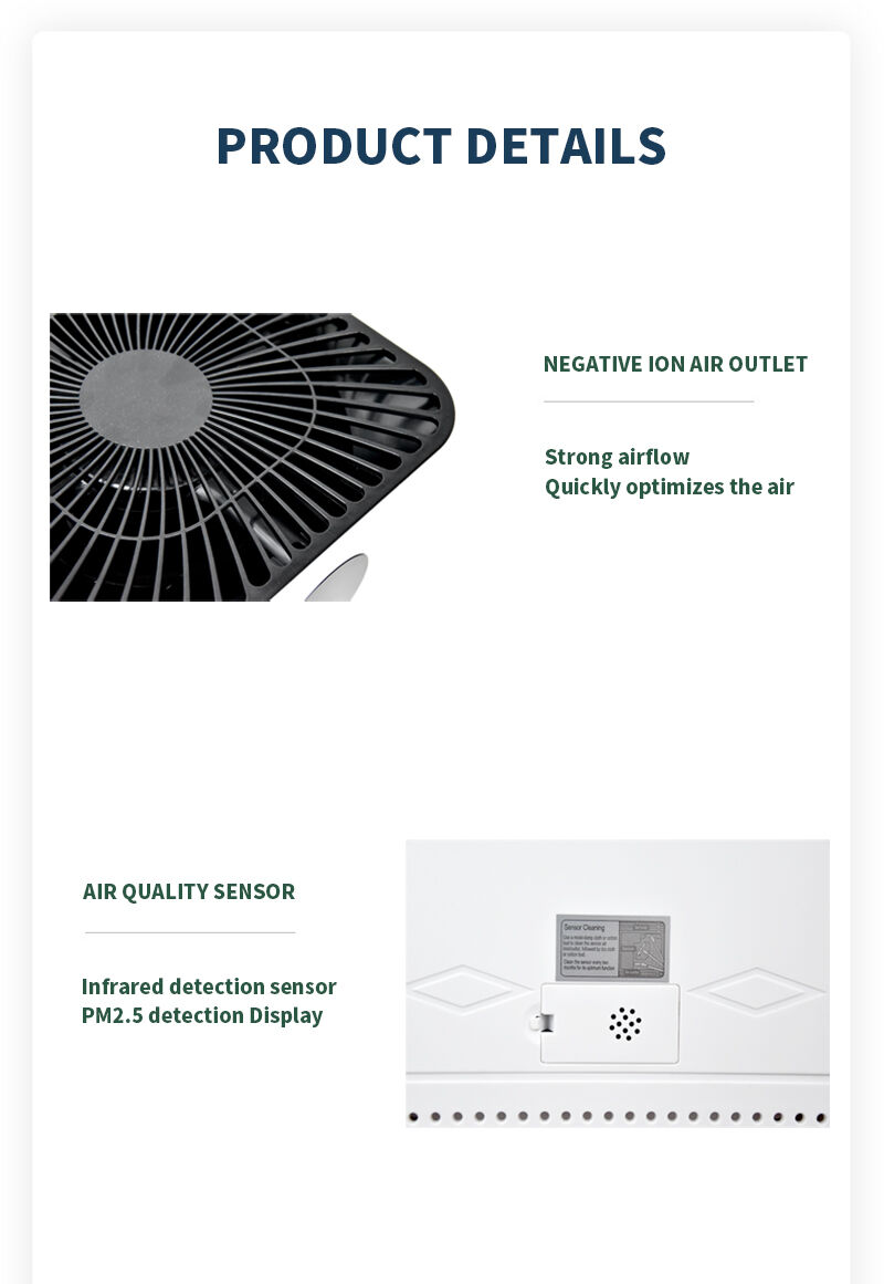 Ur-Health H13 WiFi Supported Electric Air Purifier Large Room Anion Purifier with Plastic HEPA Filter From China supplier