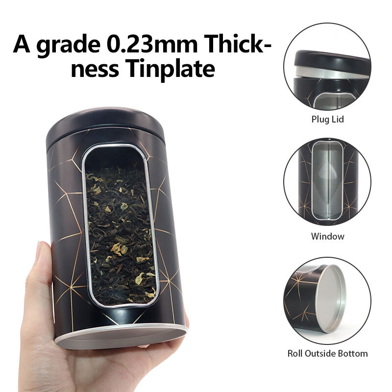 XPD Wholesale Airtight Tea Tin Box Metal Tea Canister With Lid Round Custom Coffee Tea Tin Can Container With Lid manufacture