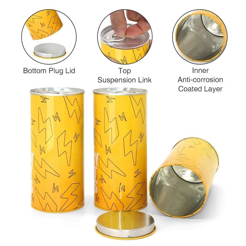 Empty Gift Underwear Sock Tinplate Cylinder Canister for Sports Towels Panties Custom Size Gift & Craft Packaging manufacture