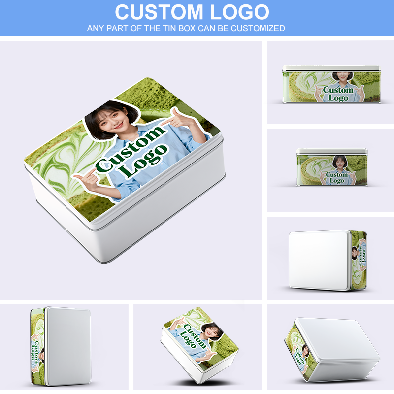 Custom Printed Tin Box Packaging Square Metal Chocolate Tin Box Tea Box Gift Box factory