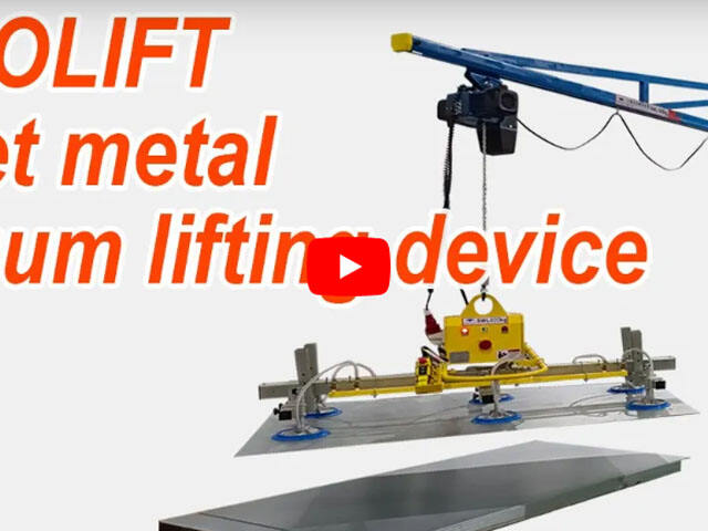 Sheet & Plate Vacuum lifters-Sheet metal vacuum lifting device