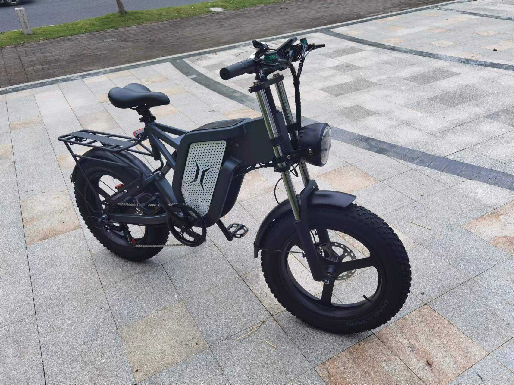 Proveedor de bicicletas eléctricas todoterreno de 48 pulgadas con neumáticos anchos, 1000 ​​V, 2000 W, 55 W, 30 km/h, 20 Ah, almacén de la UE y EE. UU.