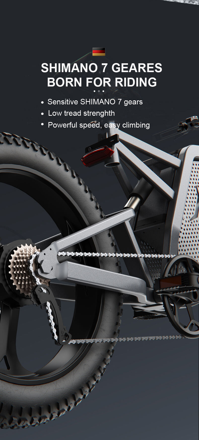 Fábrica de bicicletas de montaña eléctricas con motor Bafang de 48 V y 1000 W