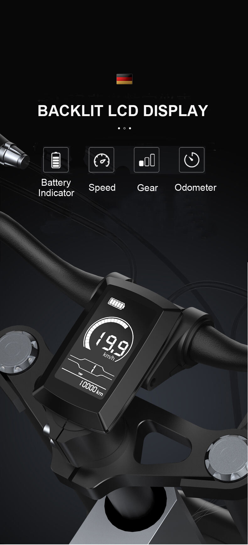 Fábrica de bicicletas de montaña eléctricas con motor Bafang de 48 V y 1000 W