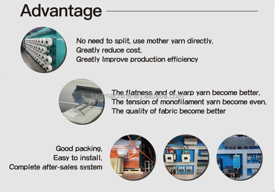 Mother Yarn Warping Splitting and Warping Machine details