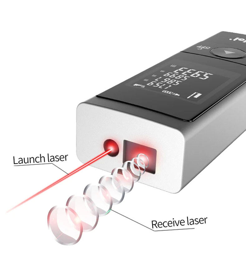 40m 50m 60m 70m 80m Infrared Laser Meter Distance Laser Measure Tool Laser Rangefinders with Angle Measure, USB Charging Port and Voice Broadcast details