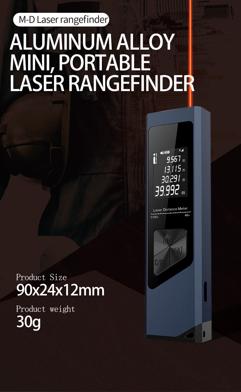 Laser Measure Drop-Proof and Durable One-Piece Alloy Housing Portable Home Laser Measuring Tool with Electronic Level Function and USB Charging supplier