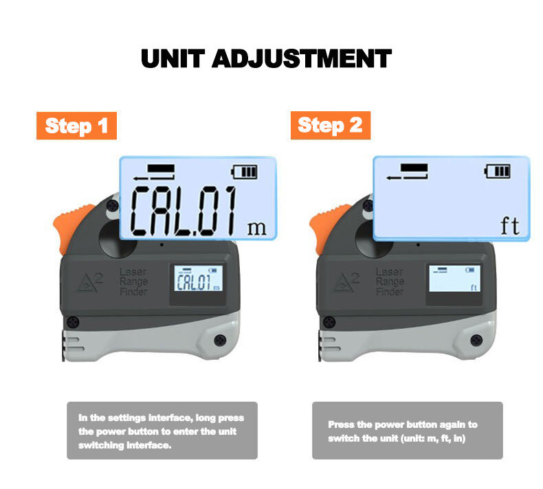 Small Laser Tape Measure Electronic Display Screen Infrared Laser Measurement Tool factory