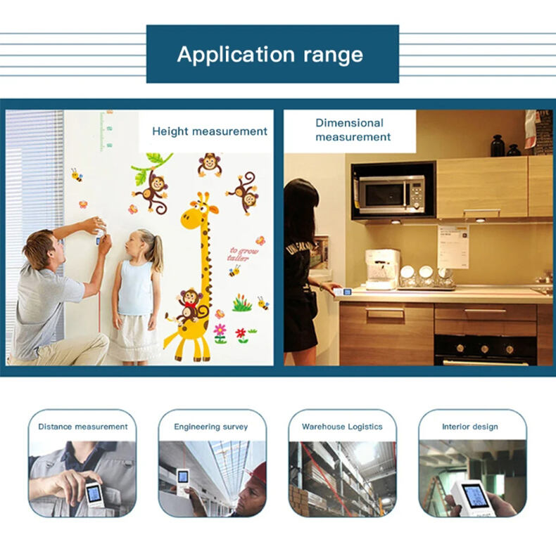 White Pocket Rangefinders Convenient Measure Tester Mini Digital Outdoor High Precision Light Weight Laser Distance Meter with USB Recharge for Building Instrumentation factory