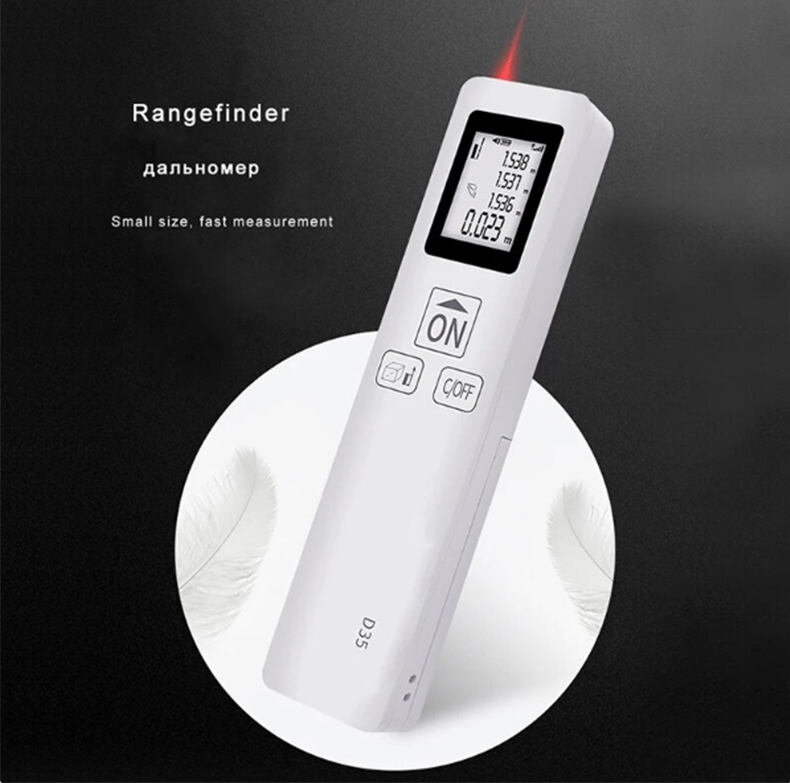 Mini Handheld Distance Meter Digital Rangefinder Portable Range Finder Diastimeter Distance Area Volume Measurement 35m Household Industry General Purpose Measuring Device supplier