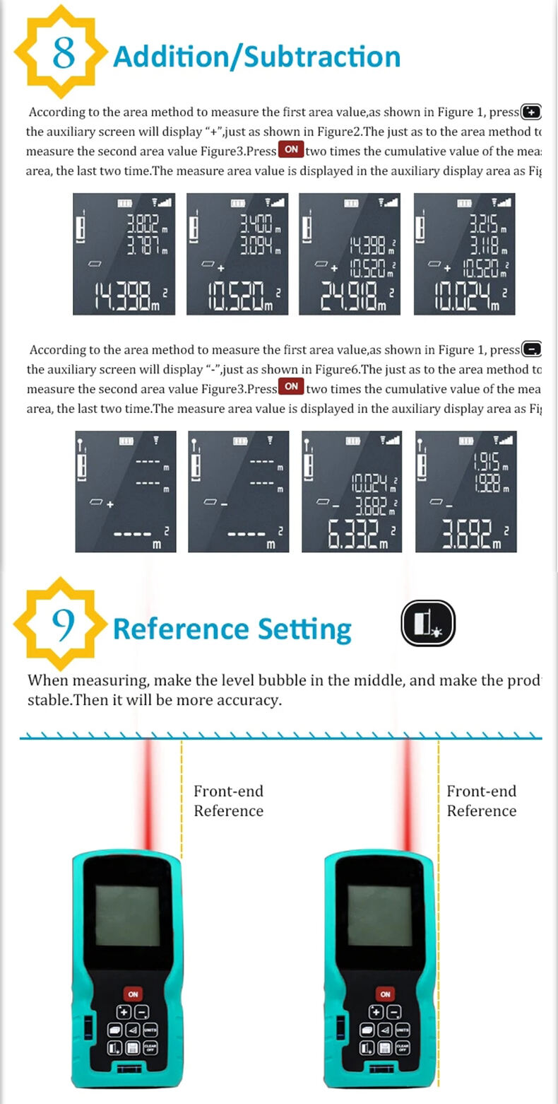 Red Laser Rangefinder Different Options For 0-120m Laser Measurement Tools factory