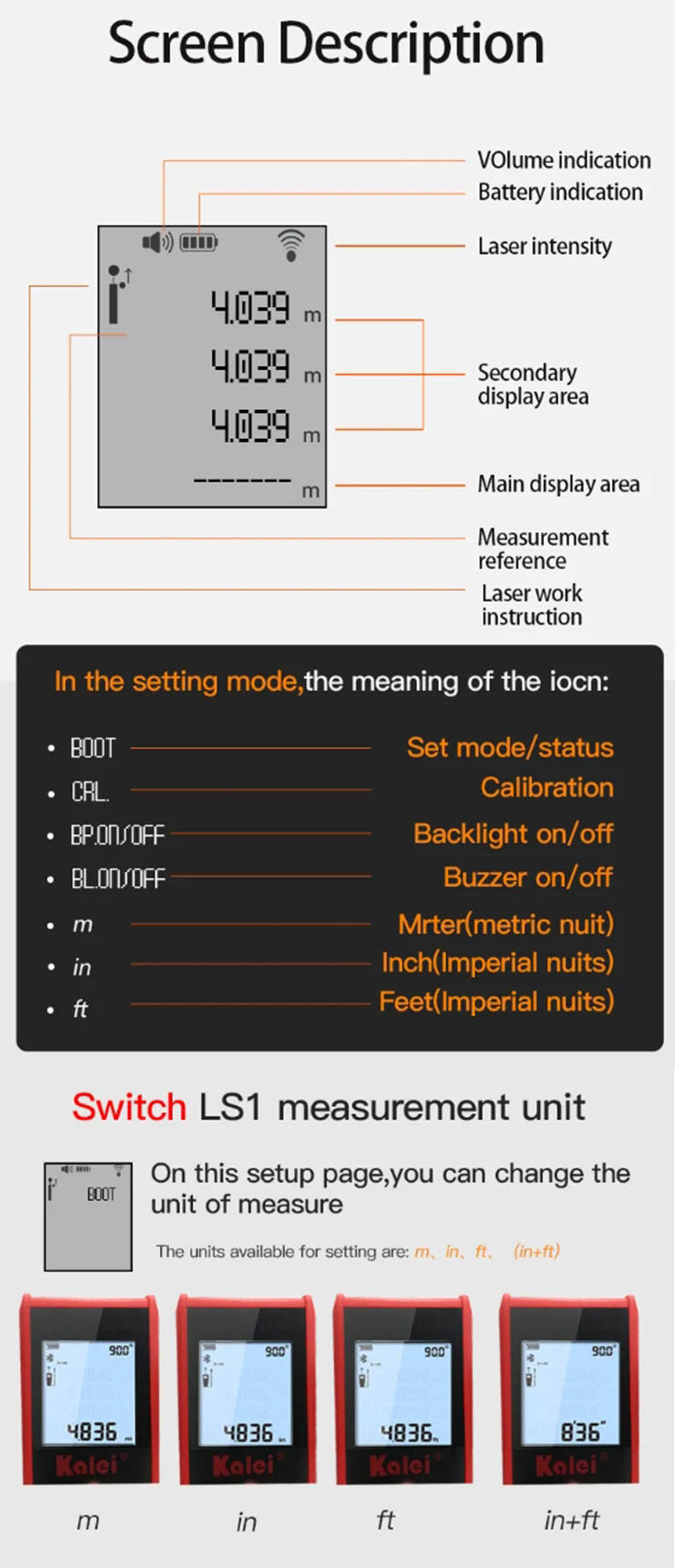 A Cheap And User-Friendly Laser Measurement Tool 0-40m Measurement Range factory