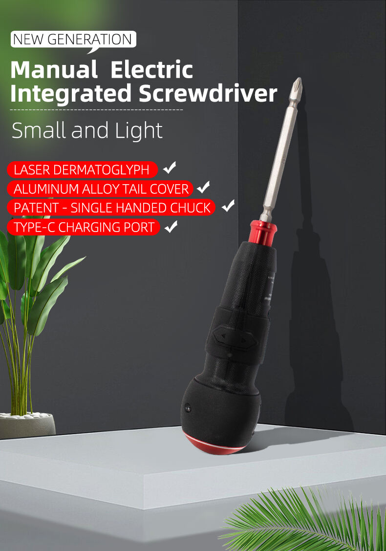 Electric Cordless Screwdriver With Anti Slip Handle And Aluminum Alloy Chuck For Various Uses details