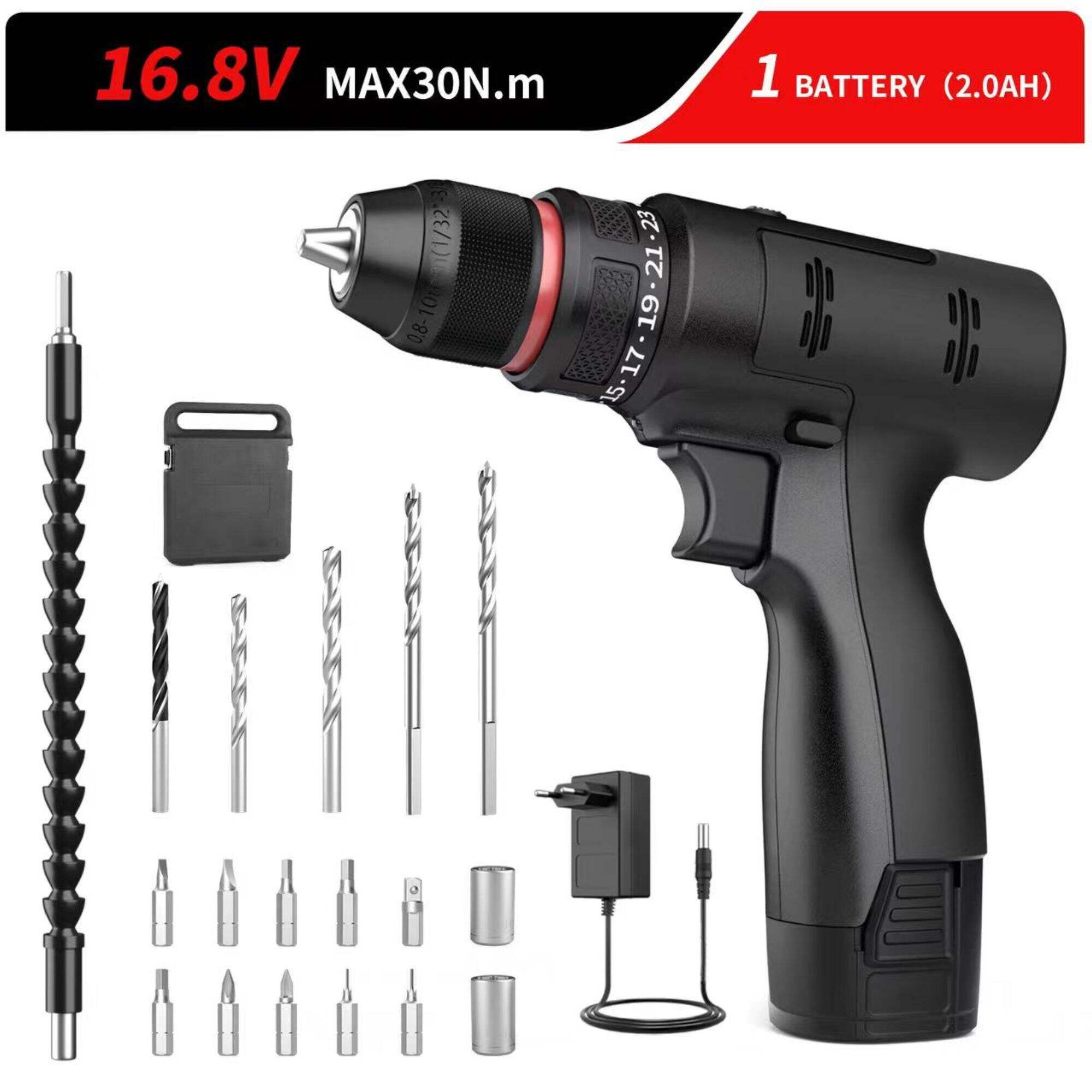 New 16.8V Multifunctional Electric Drill Wood and Plastic Essential Household Tool