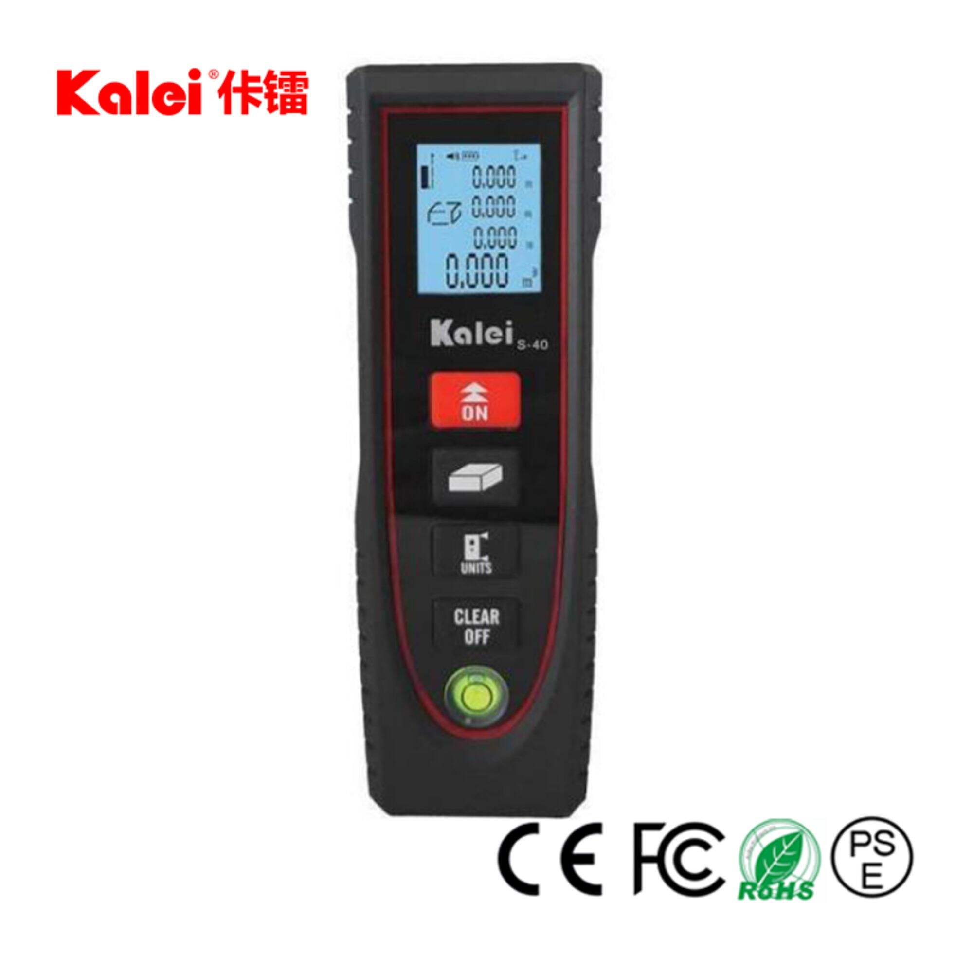 Portable Plastic Laser Distance Meter Ruler Detector Digital Fog-ing Meter Measuring Length/Area/Volume/Distance/Pythagoras Calculation Range