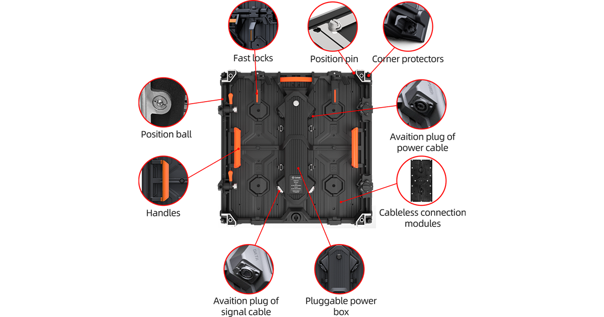 Rental LED Screen Display Board Concert Curved Dual Signal Redundancy Canbest K Series factory