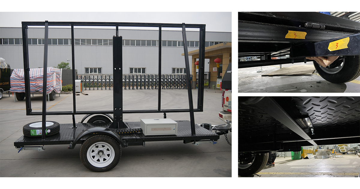 LED Screen Trailer Mobile Advertising Display for Sale Canbest Trailer Screen Series manufacture