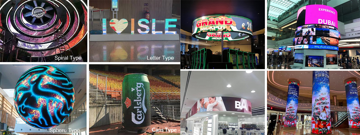 Flexible LED Panels Circular Circle LED Screen Display Custom Shape Canbest FL Series  manufacture