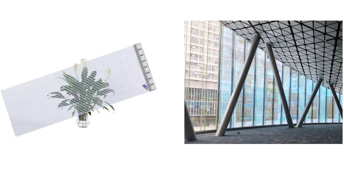 Transparent Led Screen Video Display Indoor Storefront Glass Window factory