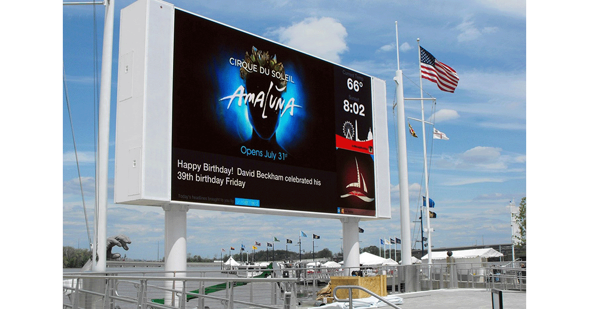 Outdoor LED Screen High Brightness Exterior Display Billboard Advertising details