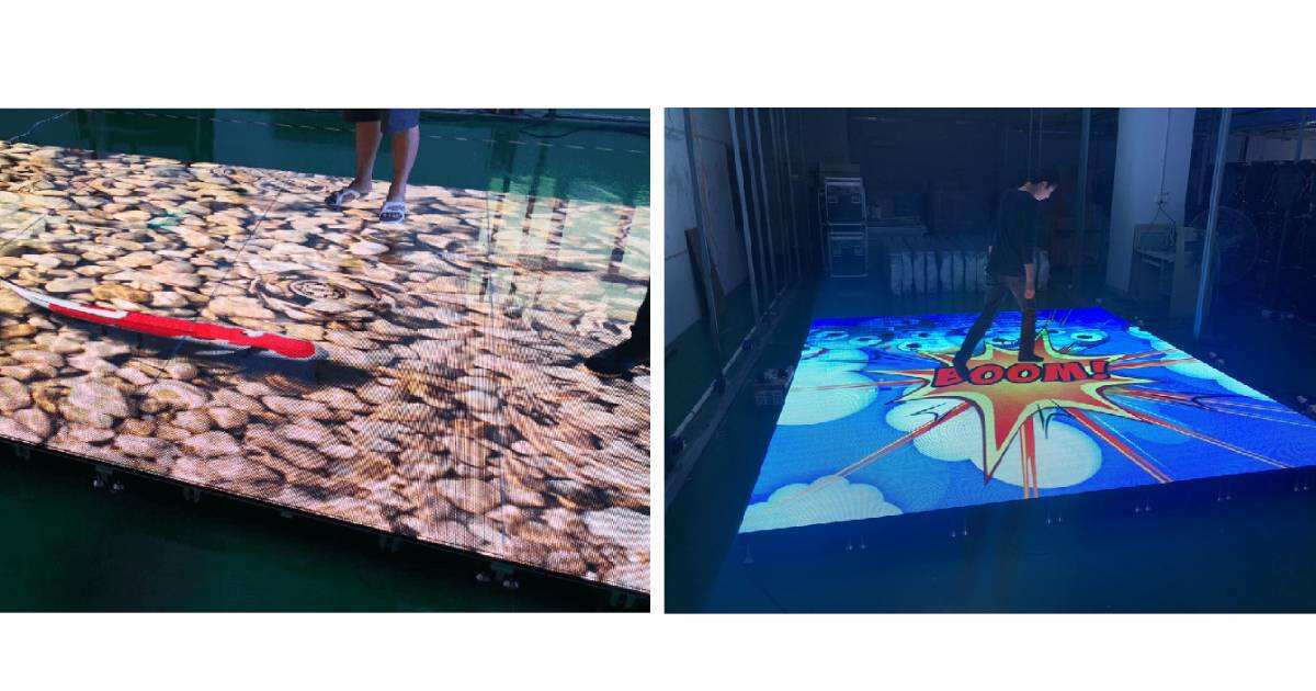 Floor LED Screen Interactive Video Stage Display Panels details