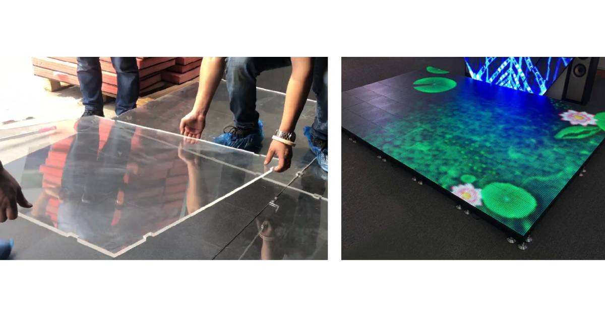 Floor LED Screen Interactive Video Stage Display Panels details