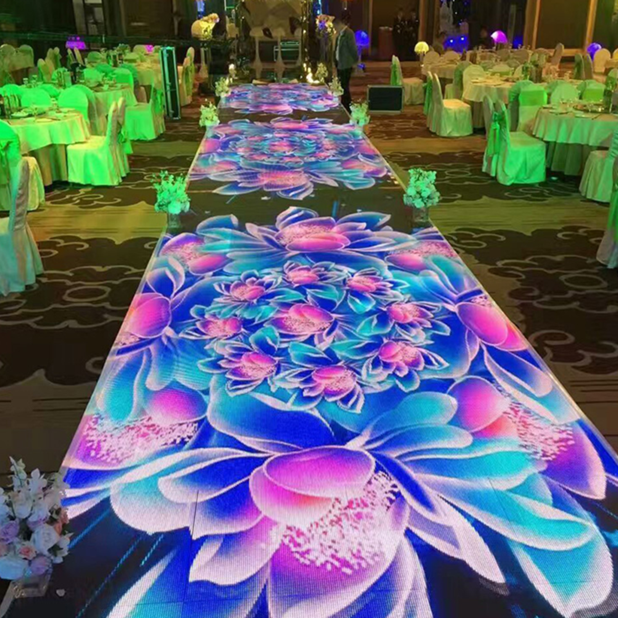 Floor LED Screen Interactive Video Stage Display Panels