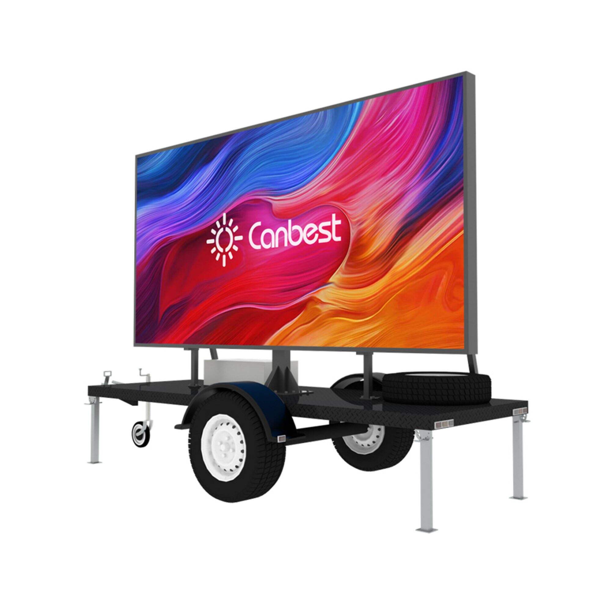 LED Screen Trailer Mobile Advertising Display for Sale Canbest Trailer Screen Series