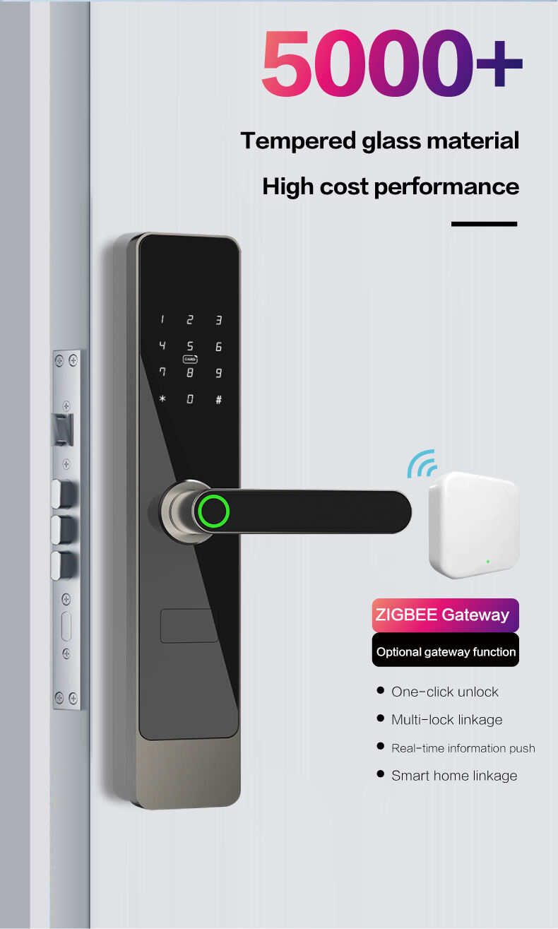 A1 Tuya smartlock wifi zigbee Networking smart lockAP Popen lock supplier