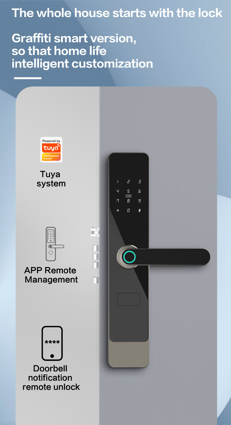 A1 Tuya smartlock wifi zigbee Networking smart lockAP Popen lock details