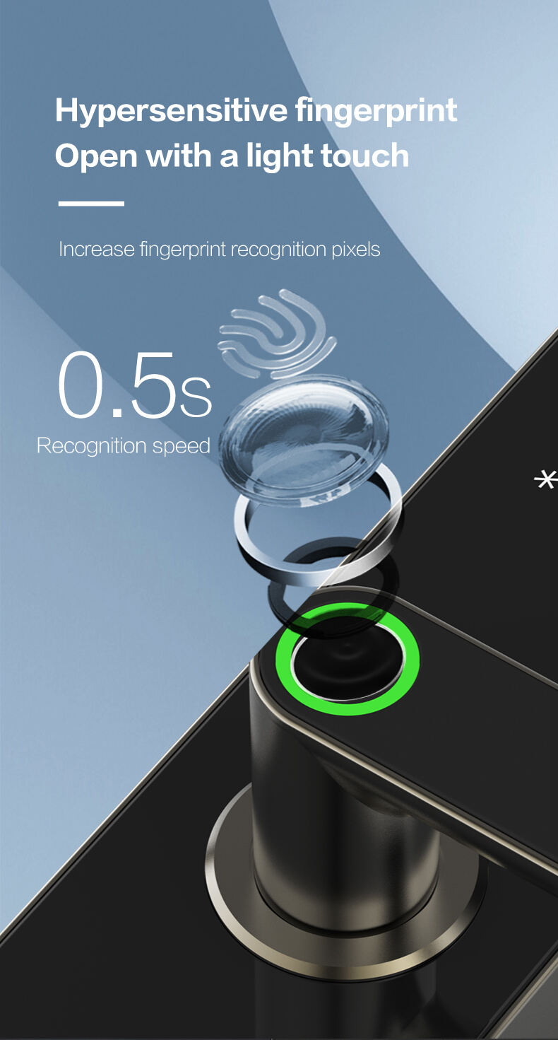 A1 Tuya smartlock wifi zigbee Networking smart lockAP Popen lock details