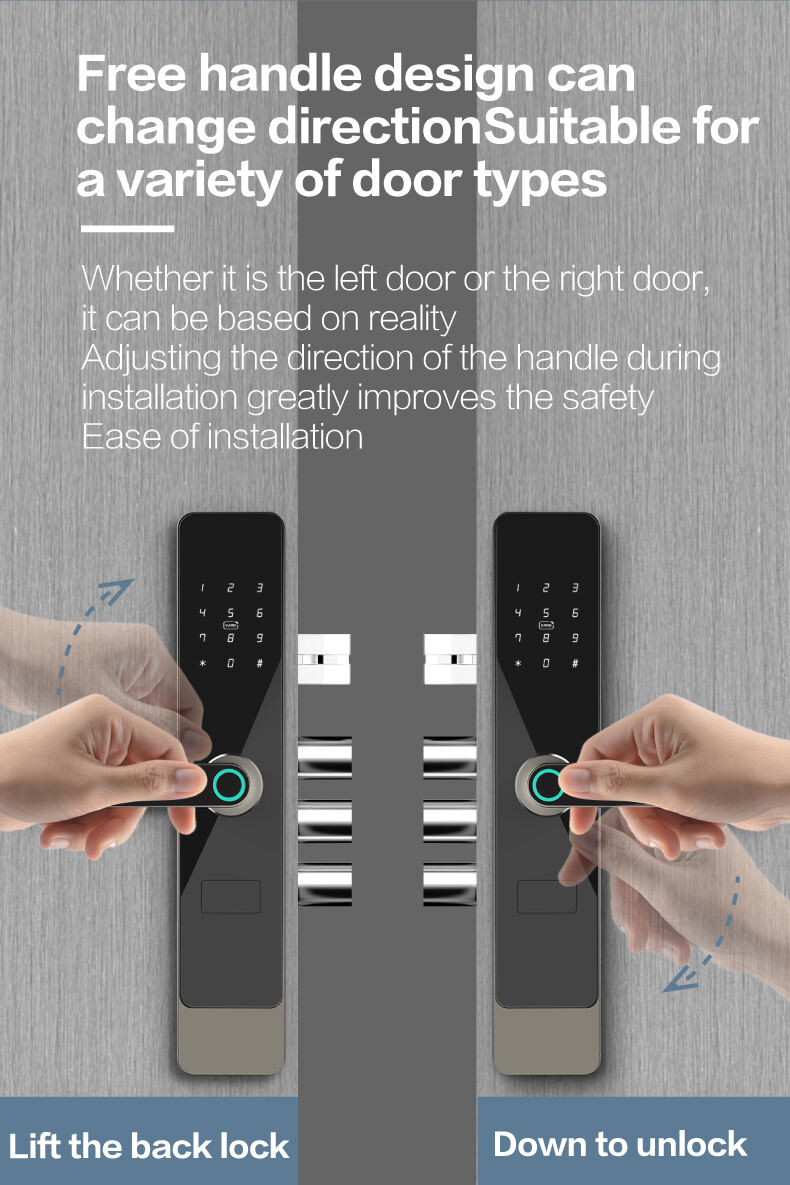 A1 Tuya smartlock wifi zigbee Networking smart lockAP Popen lock supplier