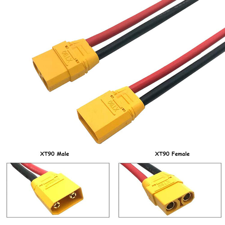 Battery Plug Connector XT60H-M to XT60H-F Extension wiring harness XT60 Connector factory