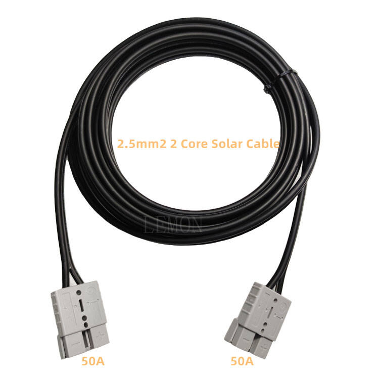 2.5mm2 Electric Vehicle Forklift 50A Battery Connector Solar Panel PV Cable Battery Solar Cable manufacture