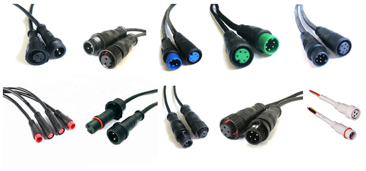 M12 M8 Electrical Wire Connector IP67 Male Female 2 3 4 Pin LED Power Cable Waterproof Connector details