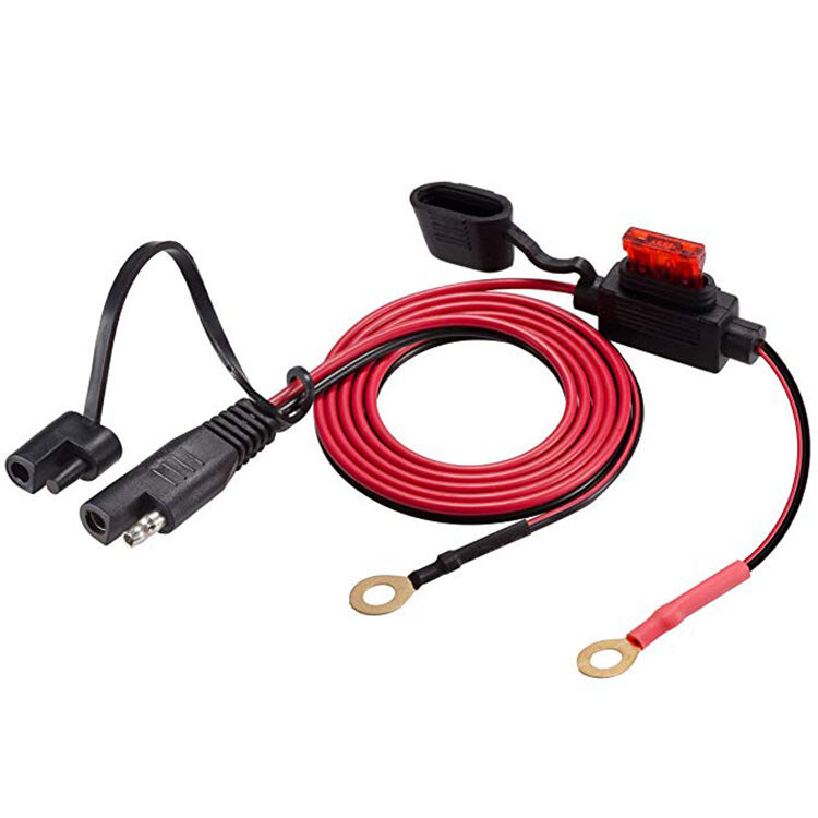 SAE Extension Cable, 2FT 10AWG SAE Battery Connector, Ring Terminal Harness Accessory Cable details