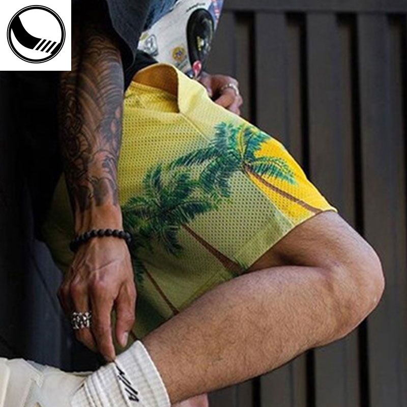 Custom Logo Color Double Layer Designer Lining Summer Sublimation All Over Print Custom Blank Short Men Mesh Shorts supplier