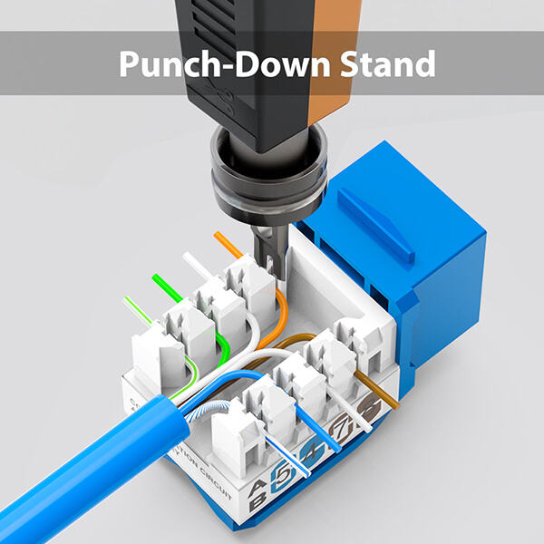 How to Use a cat6 punch down keystone jack?